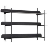 PT LIVING Crna metalna polica s više razina 60 cm Riqueza Tres – Cijene