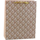 Light Beige Embossed Gift Bag 32 x 26 x 10cm | shoptok.hr