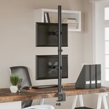  Dvostruki nosač za monitor crni čelični VESA 75/100 mm | shoptok.hr