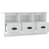TV ormarić sjajni bijeli 100x35x50 cm od konstruiranog drva | shoptok.hr