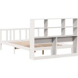 vidaXL Knjižna postelja brez vzmetnice bela 140x200 cm trdna borovina | Shoptok.si