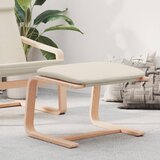 vidaXL Stolček za noge krem 51x41x40 cm blago | Shoptok.si