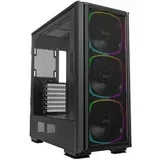 sky two gx black tg, e-atx, mid-tower 3x 140mm argb fans
