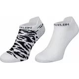 Calvin Klein WOMEN LINER 2P LEOPARD BACK TAB Ženske čarape, bijela, veličina