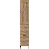  Highboard Umjetnički hrast 34,5 x 34 x 180 cm Konstruirano drvo Slike