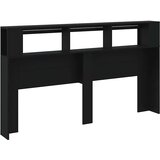  LED uzglavlje crno 180x18,5x103,5 cm konstruirano drvo | Eponuda.com