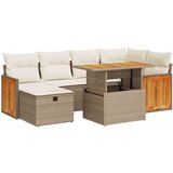 vidaXL 8-dijelni set vrtnih sofa od poliratana s jastucima bež | shoptok.hr