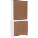  Visoka komoda ALTA bijela 77 x 35 x 165 cm od masivne borovine Slike