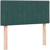 Box spring postelja z vzmetnico temno zelena 80x220 cm žamet, (21791121) | Shoptok.si