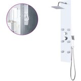 vidaXL za tuširanje od stakla 25 x 44,6 x 130 cm bijeli | shoptok.hr