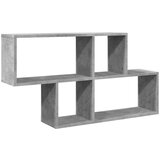 Maison Chic Stenska polica - Viseča Polica betonsko siva 100x20x53 cm inženirski les, (21793861) Cene