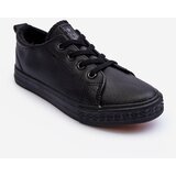 Kesi Children's leather sneakers Black Poliana Cene
