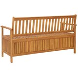  Vrtna klupa za pohranu 148 cm od masivnog bagremovog drva | Eponuda.com