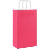  Papirnate vrećice 250 kom s ručkama ružičaste 21x11x36 cm | shoptok.hr