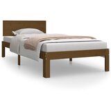 The Living Store Posteljni okvir medeno rjav iz trdne borovine 90x200 cm - Posteljni Okvir, (21523898) | Shoptok.si