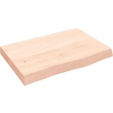Maison Chic Stenska polica - Viseča Polica 60x40x(2-6) cm neobdelana trdna hrastovina, (21784657) Cene