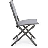 BIZZOTTO Siva metalna vrtna stolica Elin – | shoptok.hr