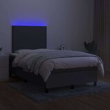  Box spring s madracem LED tamnosivi 120 x 200 cm tkanina | shoptok.hr