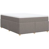  Krevet s oprugama i madracem smeđesivi 140 x 190 cm od tkanine | shoptok.hr