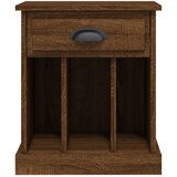  Noćni ormarići 2 kom boja dimljenog smeđi 43x36x50 cm | shoptok.hr