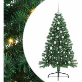 vidaXL Umjetna preddekorirana božićna jelka Zelena 150 cm PVC, (5000072787) | Shoptok.si