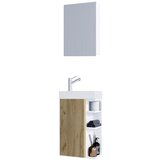 MID.YOU Kopalnica Za Goste Lumia, Bela, Barva Hrasta | Shoptok.si