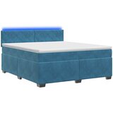  s box springom, madracem i LED-om Plava 180 x 200 cm | shoptok.hr