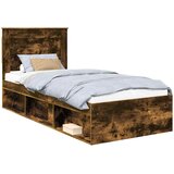  Krevetna konstrukcija Dimljeni hrast 100 x 200 cm Smeđa 103 x 210 x 100 cm | Shoptok.si