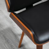  Set od 2 vintage blagovaonske stolice drvo presvlake od tkanine pjena crna | shoptok.hr