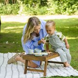 Momi AMI otroški jedilni komplet, 5v1, silikonski, siva | Shoptok.si