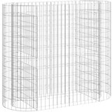 vidaXL Gabionska povišena gredica od pocinčanog željeza 120x50x100 cm | shoptok.hr
