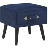 The Living Store Nočne omarice 2 kosa žamet 40x35x40 cm modre - Nočna Omarica, (21420873) | Shoptok.si