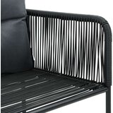  7-dijelni vrtni blagovaonski set od PVC ratana crno-smeđi | shoptok.hr