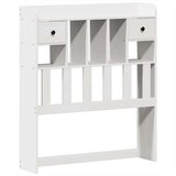 vidaXL Posteljni okvir brez vzmetnice bel 90x190 cm trdna borovina | Shoptok.si