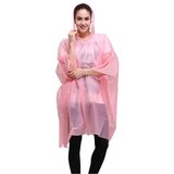 INF Dežni pončo za enkratno uporabo s kapuco brez rokavov Pink 100 cm, (21278078) | Shoptok.si