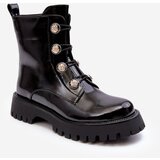 Kesi Women's insulated boots with decorative buttons D&A MR870-51 Black | shoptok.hr
