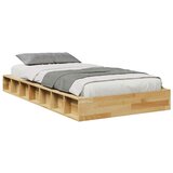  Okvir kreveta bez madraca 90x200 cm puno drvo hrast | shoptok.hr