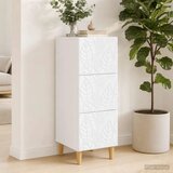  Ormar s ladicama 33 x 34 5 x 90 cm Konstruirano drvo Bijela - Bijela Slike