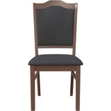  Blagovaonske stolice s jastucima 2 kom. smeđe puno drvo guma | shoptok.hr
