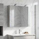  Kopalniška ogledalna omara Siva Sonoma 80 x 14.5 x 70 cm, (5000233188) | Shoptok.si