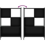  Regal za knjige crni 72x28x109 cm od konstruiranog drva | Eponuda.com