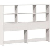 vidaXL Krevet s regalom z knjige bez madraca bijeli 160x200cm borovina | shoptok.hr
