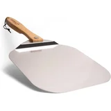 30 cm aluminijasta lopatica za pico z zložljivim lesenim ročajem