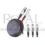 Konfulon usb kabal DC16 micro 2.4A 1m crni Cene