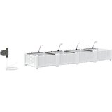  Vrtna saksija 4 pcs Bijeli 160 x 40 x 22 cm Plastika | shoptok.hr
