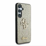 Guess PU Fixed Glitter 4G Metal Logo Zadní Kryt pro Samsung Galaxy S25+ Gold Ovitek za telefon Vijolična | Shoptok.si