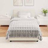  Protuklizna deka od umjetnog zečjeg krzna Olite 4 pcs Siva | shoptok.hr