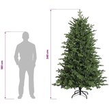  Umjetno božićno drvce s nogom 240 cm PVC i metal Zelena - 240 cm bez LED svjetala | shoptok.hr