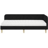  Kutni okvir kreveta Crna 90 x 190 cm tkanina | Eponuda.com