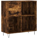 vidaXL Omarica za gramofonske plošče dim. hrast 84,5x38x89 cm inž. les, (20801693) | Shoptok.si